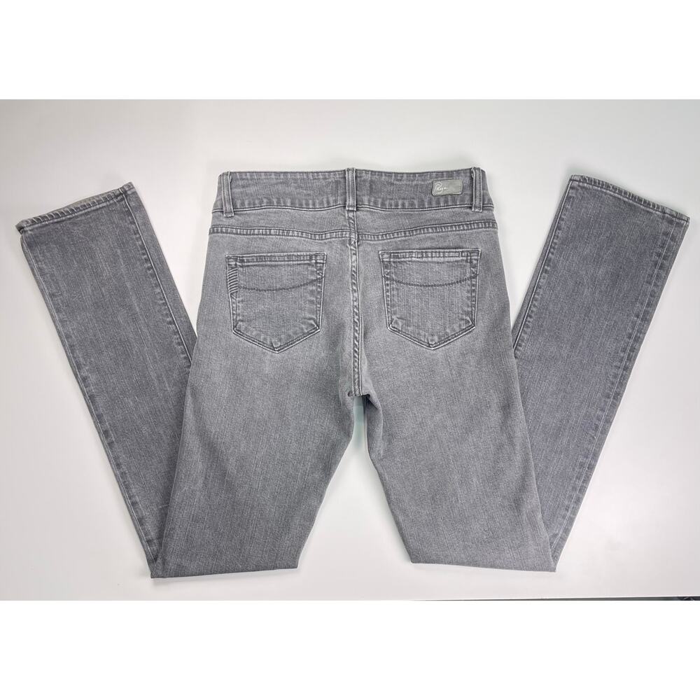 Vintage PAIGE Hidden Hills Gray High Rise Bootcut Jeans Size 29 Made in USA - Picture 6 of 11